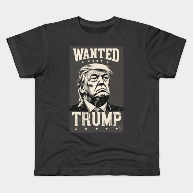 Wanted Trump Kids T-Shirt by Dysfunctional Tee Shop